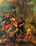 Eugene Delacroix The Abduction of Rebecca oil painting